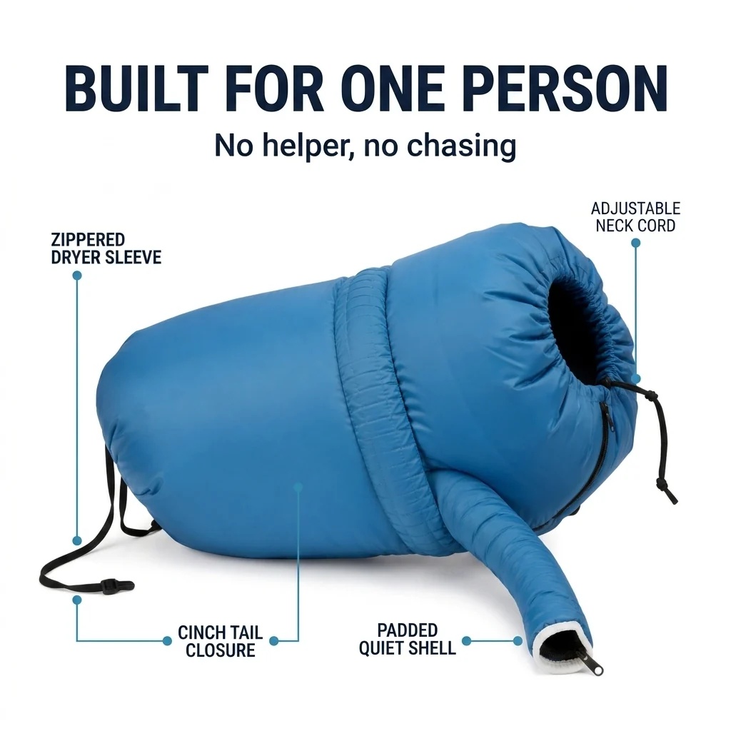 PawNestify™ - Dog Drying Bag